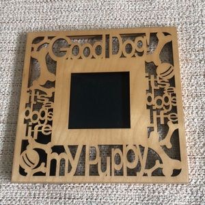 Good Dog! Wood Frame